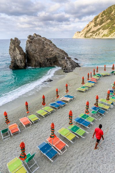 Cinque Terre, Italie, Ligurie, Monterosso, la plage