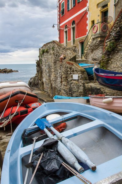 Cinque Terre, Italie, Ligurie, Riomaggiore, les barques