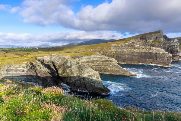 Irlande, Kerry, falaises près de Dromgour, Portmagee, Dromgour cliffs