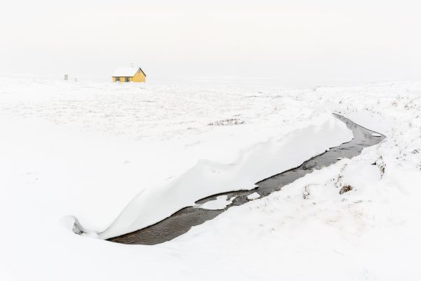 Iceland, Snæfellsnes peninsula, the yellow house