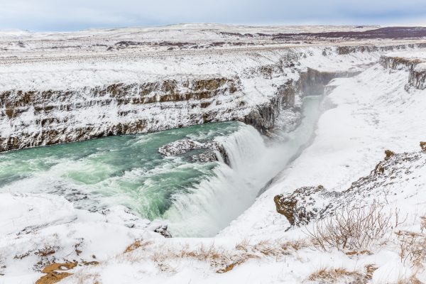 Islande, Iceland, winter, Golden Circle, Gullfoss