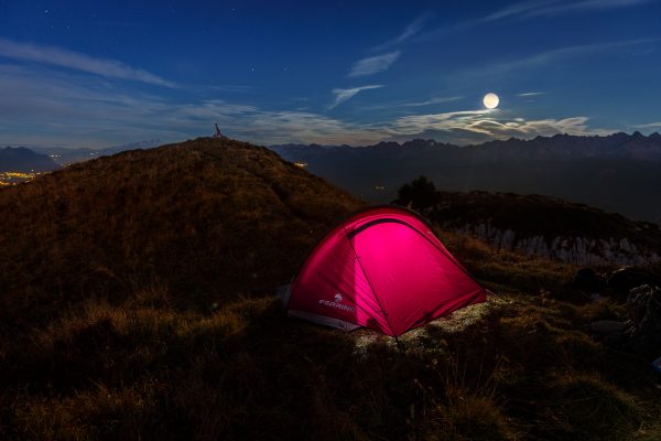 bivouac sous la pleine lune, Chartreuse, Dôme de Bellefont, Alpes