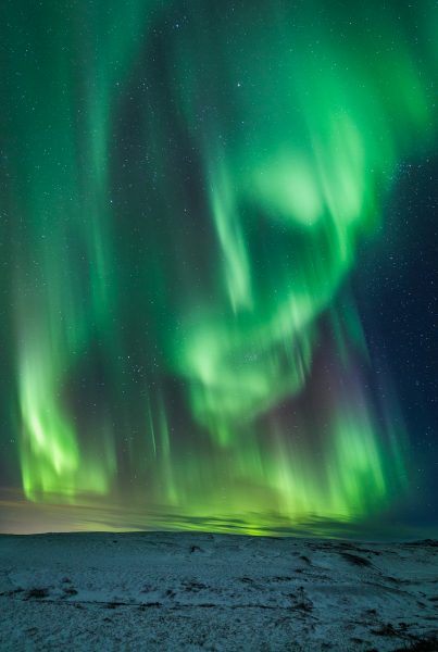 Islande, Snaefellsnes, aurore boréale, Iceland