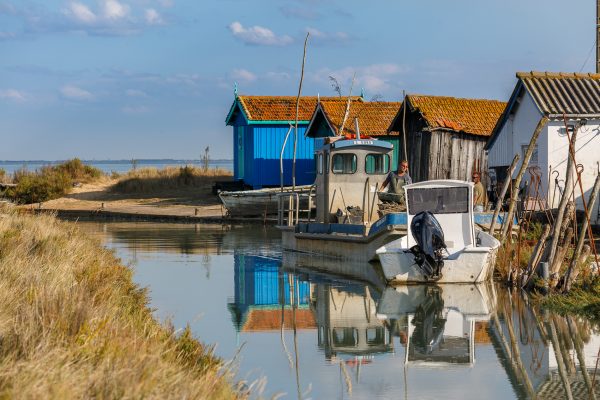 chenal ostréicole sur l'île d'Oléron, St-Trojan les Bains, stage photo en Charente Maritime,