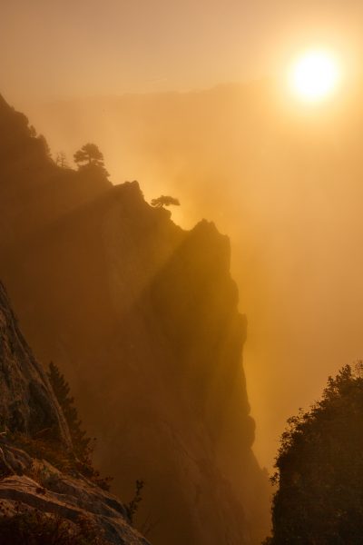 Lever de soleil au stage photo bivouac sur la réserve naturelle des hauts de Chartreuse