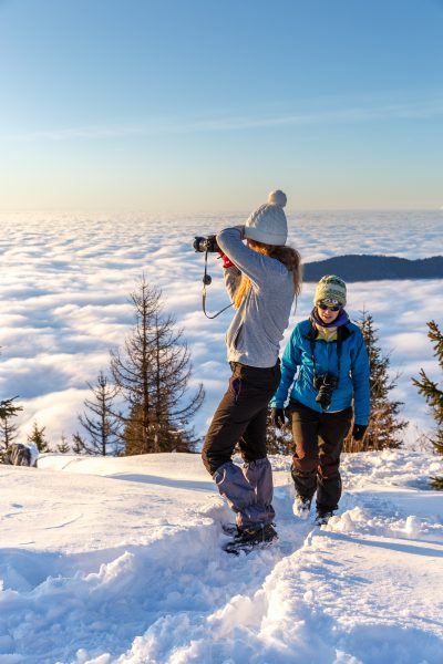 Photo au sommet pendant un Stage photo en Chartreuse, Isère, Savoie