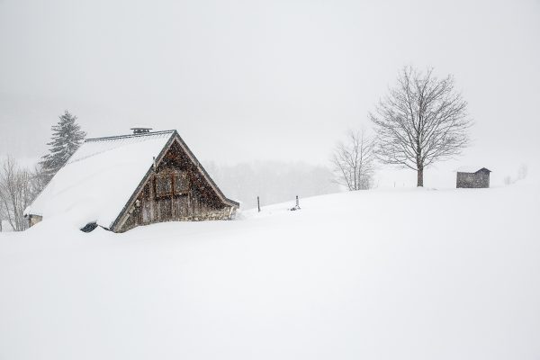 paysage de montagne en hiver, stage photo Chartreuse en hiver