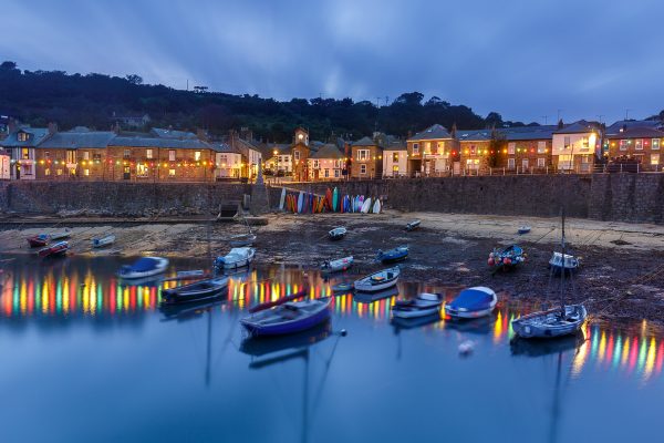 Heure bleue à Mousehole, Cornwall, voyage photo Cornouailles