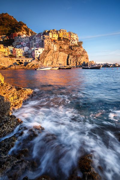 coucher de soleil à Manarola, voyage photo Cinque Terre