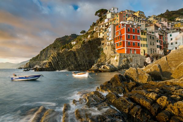 coucher de soleil à Riomaggiore, voyage photo Cinque Terre