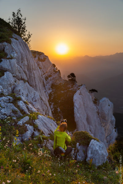 stage photo bivouac en Chartreuse, lever du soleil