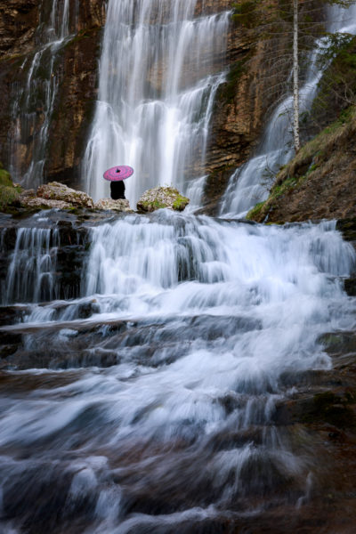 pose lente sur la cascade de St-Même en Chartreuse