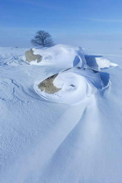 jouer avec la neige en Aubrac, stage photo