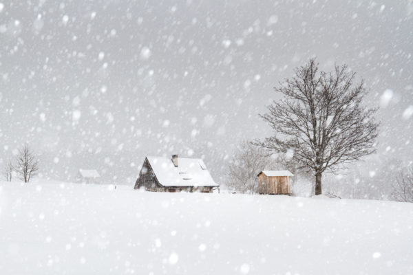 granges des Entremonts en hiver